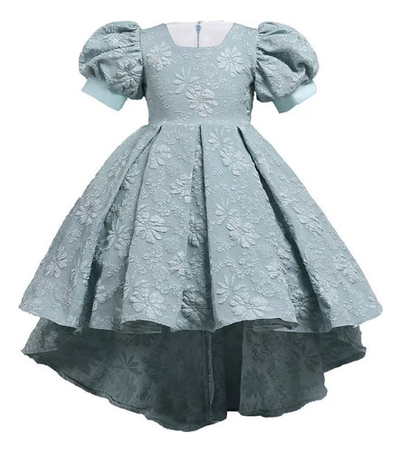 Vestido De Cumpleaños Alto Y Bajo Para Niñas Para Desfile De