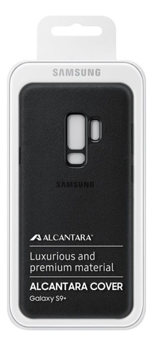 Funda Protective Cover Alcantara Para Samsung S9 Plus Negro