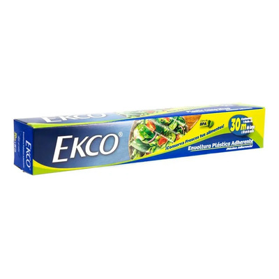 Plástico Adherente Ekco De 30m X 30 Cm Máxima Resistencia