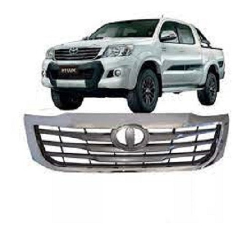 Parrilla Hilux 2012 2013 2014 2015 Gris C/aro Cromado