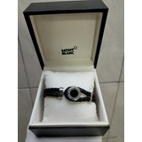 Pulsera Brazalete De Cuero Montblanc Con Estuche Original