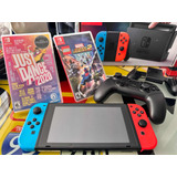 Nintendo Switch 64gb Como Nueva + Joystick + Juegos