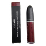 Labial Mac Retro Mattr Liquid Lipcolour Metallics Crowned