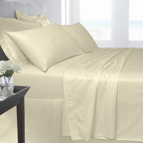 Juego De Sabanas Unicolor Hoteleras Supersoft Cama Doble