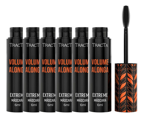 Kit Com 6 Máscara De Cílios Extreme Tracta- Volum Alonga 6ml