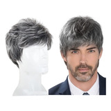 Peluca Para Hombres, Pelo Corto Esponjoso Y Realista, Para H