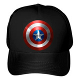 Gorra Negra Capitan America Varios Modelos Unisex