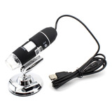 Microscopio Digital 1000 X, 8 Led, Usb 2.0