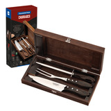 Kit Para Asado Tramontina De Acero Inoxidable 4 Pzas 