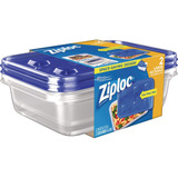 Ziploc Recipientes Rectangulares Grandes Para 9 Tazas Con Ta