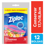 Ziploc Bolsa Conserva Mediana 12 Unidades - 12 Paquetes