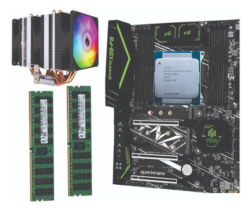 Kit:  Placa F8 + Xeon E5 2678 V3 + 32gb Ddr4 + Cooler 3fans 