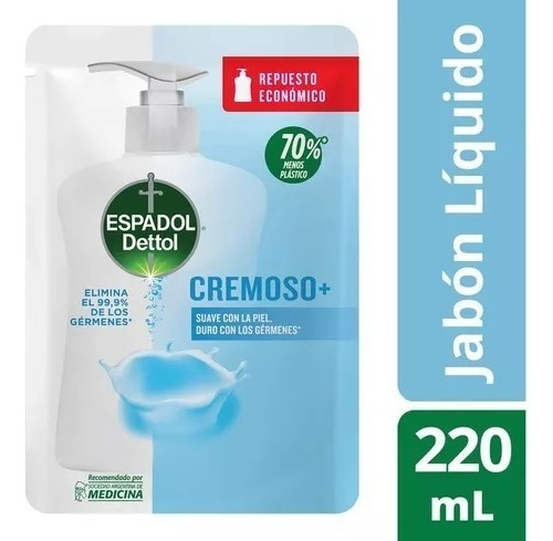 Jabon Liquido Espadol Cremoso Doypack X 220 Ml