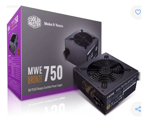 Fuente De Alimentación Cooler Master 750w 80plus Bronze 