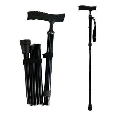 Baston Plegable Altura Ajustable Mango Suave Premium Color Negro | Envío gratis