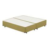 Cama Box Bipartido King Size Corano Bege Universal - 193x203 (bipartido) - King Size