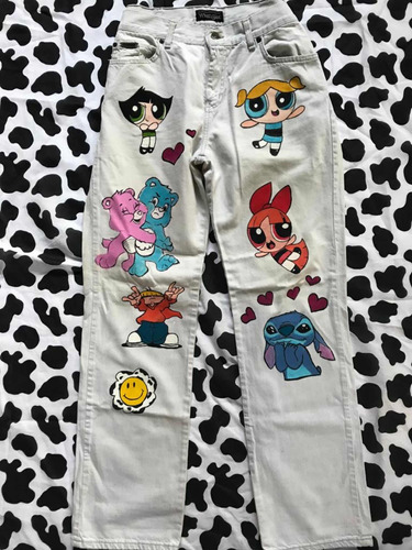 Jean Custom Cartoons 90s Talle 42