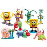 Sponge Bob Figura Juguete Niños Regalo Colección 8 Piezas