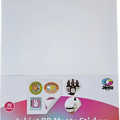 Vinil Pp Adhesivo Imprimible Blanco Mate Carta 40 Hojas Blanco | Meses sin interés