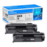 2 Cartuchos De Tóner Negro Para Impresora Hp Pro 400 M401n