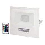 Refletor Led Taschibra Tr 20w Rgb Externo Jardim Garagem Cor Da Carcaça Branco 110v/220v