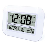 Reloj De Pared Digital Con Pilas Simple Grande Lcd Alarma C