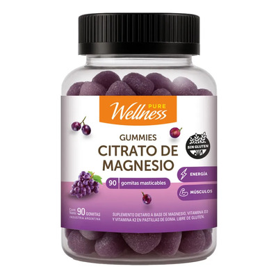 Suplemento Dietario Pure Wellness Gummies Citrato De Magn... Uva | MercadoLibre