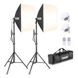 Kit De Iluminación De Softbox Torjim 27 X 27 Kit De Iluminac