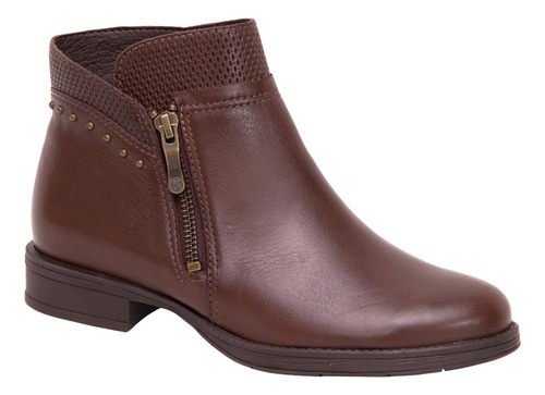 Bota Couro Cano Curto Feminina Bottero 361701