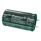 2x Capacitor Eletrolítico 560uf/200v 105º 22x40mm Cheng