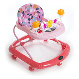 Andador Caminador Para Bebes Love 726 Musical 3 Posiciones Sonajero Color Rosa