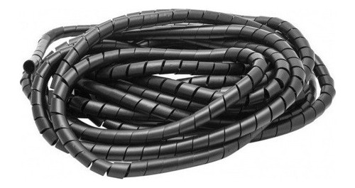 Protector Organizador De Cables, Espiral 10 X 10 Mts Negro.