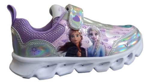 Zapatillas Frozen Footy Disney Ana Elsa Luces Led Linea Pro