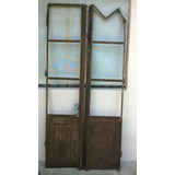 Antiguo Puerta Hierro 2 Hojas Con Hermosa Molduras Ver Leer