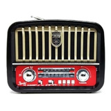 Radio Am Fm Parlante Usb Retro Recargable Baterías ¡mp3! 