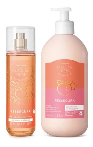 Combo Cbem Pessegura Loção Cpo 400 Ml + Body Splash 200 Ml