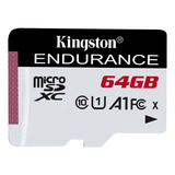 Memoria Microsd Kingston Endurance 64gb Uhs-i C10 A1 95mb/s