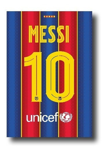 Decorativo Dorsal Lionel Messi Barcelona Psg Argentina 50x65