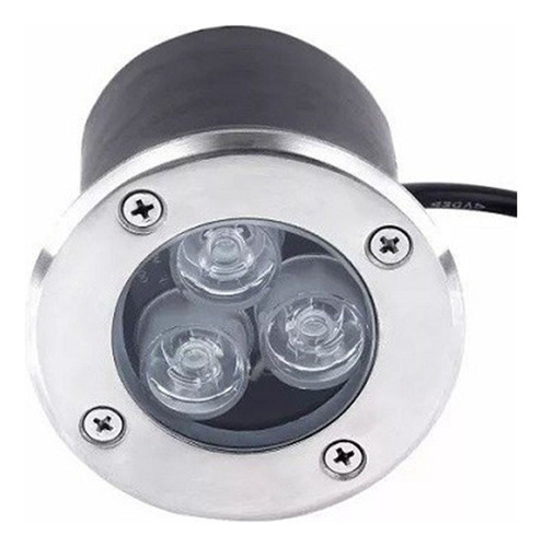 10 Balizador Luminária Led Chão Piso 3w Blindado Quente Cor Da Luz Branco-quente 110v/220v