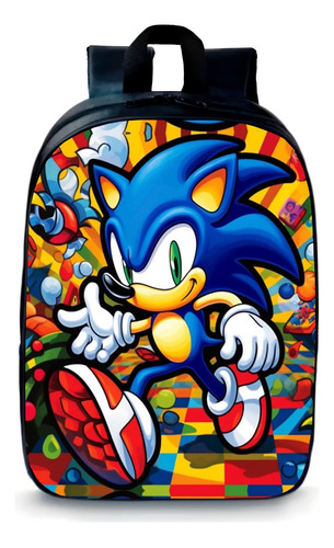 Mochila Escolar Pequena Sonic Modelo Infantil Filmes