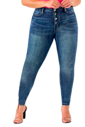 Jeans Mujer Pantalón Colombiano Mezclilla Strech Push Up 202