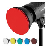 Kit 6 Difusores Colores Reflector Bowens De 18cm, 7 Pulgadas