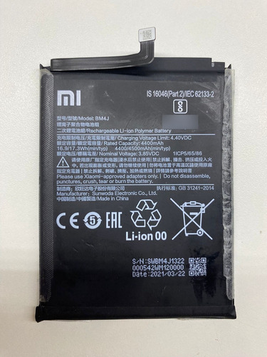 Bateria Xiaomi Redmi Note 8 Pro Bm4j Original Retirada