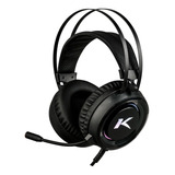 Fone Com Fio Gamer Para Computador Headset Com Rgb Led Preto