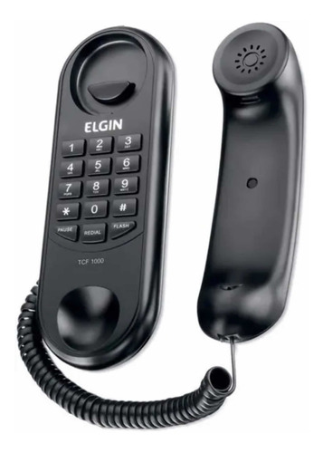 Telefone Com Fio Tcf-1000 Estilo Gôndola Preto - Elgin