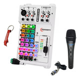 Mesa De Som T0302fx Color Efeito Echo Leds Taramps Microfone