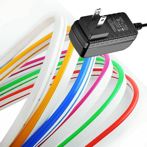 Tira Led Neon Flexible Con Eliminador P/ Exterior Luces Casa