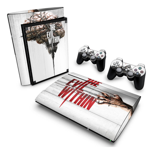 Skin Para Ps3 Super Slim Adesivo - Modelo 158