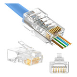 Vcelink Rj45 Cat5e Cat5 Conectores De Paso, Extremos Cat5e R