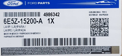 Faro Antiniebla Ford Fusin 3.0 06-13 Mustang 11-14 Foto 5